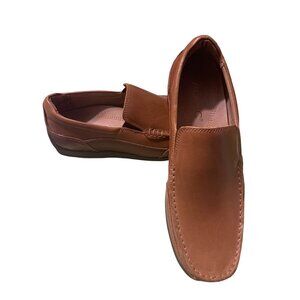 Vionic Preston Men's Brown Leather Slip-on Loafer Comfortable Shoes Size 8.5M